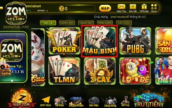 game mậu binh - Binh Club