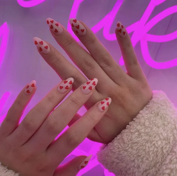 game valentine - Valentine’s Day Nail Art